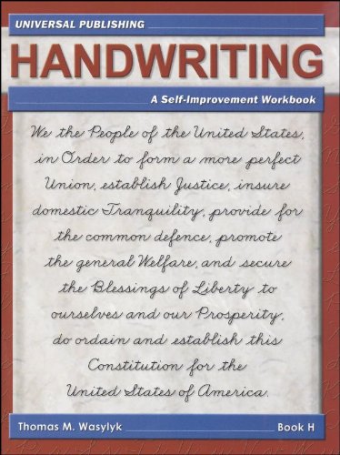Stock image for Handwriting: A Self-Improvement Workbook, Book H for sale by HPB-Red