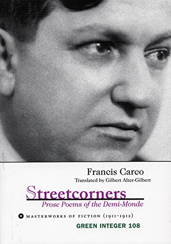 Streetcorners (Green Integer) (9781931243636) by Carco, Francis