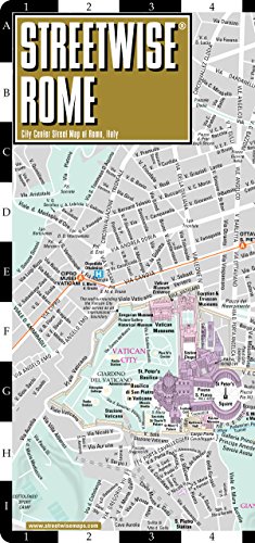 Beispielbild fr Streetwise Rome Map - Laminated City Center Street Map of Rome, Italy - Folding pocket size travel map with metro map, subway zum Verkauf von Wonder Book