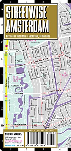 Stock image for Streetwise Amsterdam Map - Laminated City Center Street Map of Amsterdam, Netherlands for sale by HPB-Ruby