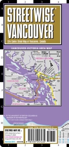 Streetwise Vancouver Map - Laminated City Center Street Map of Vancouver, Canada (9781931257435) by Streetwise Maps