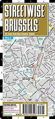 Streetwise Brussels Map - Laminated City Center Street Map of Brussels, Belgium (Streetwise (Streetwise Maps)) - Streetwise Maps Inc.