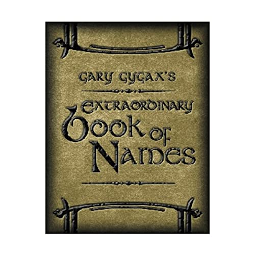 9781931275569: Extraordinary Book Of Names: For A Gygaxian Fantasy World : The essential Tool For Name Creations