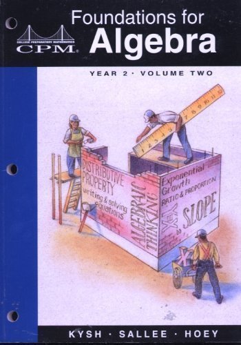 Stock image for Foundations for Algebra: Year 2, Vol. 2 for sale by ThriftBooks-Atlanta