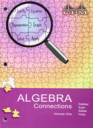 Beispielbild fr Algebra Connections Volume 1 (CPM) zum Verkauf von ThriftBooks-Dallas