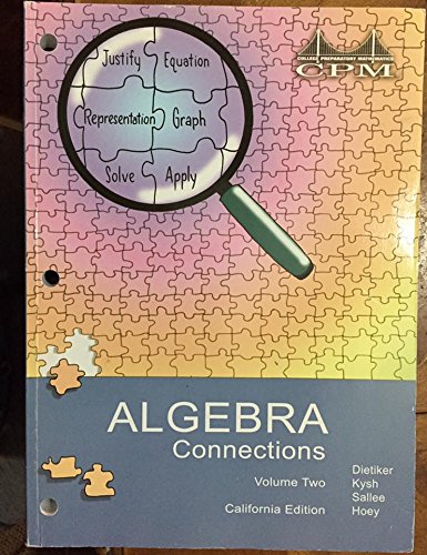 Beispielbild fr Algebra 2 Connections: Volume 2 zum Verkauf von BooksRun