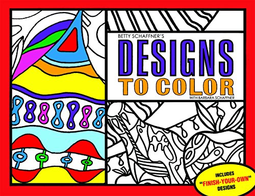 Beispielbild fr Designs to Color Book 1: The Original Coloring Books for Adults zum Verkauf von Books From California