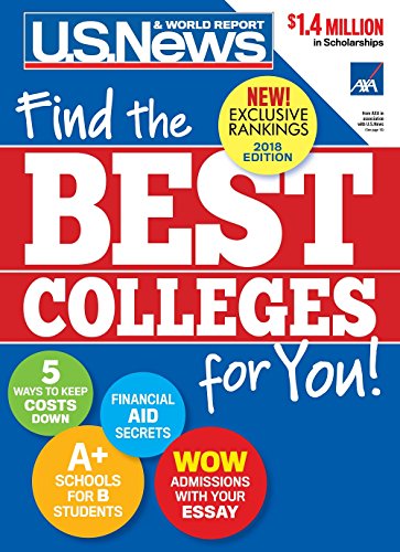 Beispielbild fr Best Colleges 2018 : Find the Best Colleges for You! zum Verkauf von Better World Books