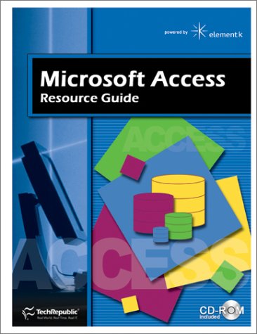 Beispielbild fr Microsoft Access Resource Guide zum Verkauf von Foggypaws