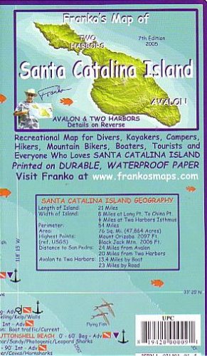 Franko's Map of Santa Catalina Island (9781931494045) by Frank Nielsen