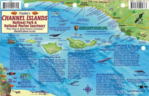 Imagen de archivo de Channel Islands National Park Map & Kelp Forest Creatures Guide Franko Maps Waterproof Fish Card a la venta por Ergodebooks