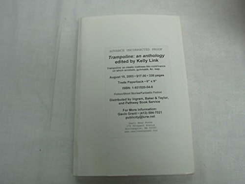 Imagen de archivo de Trampoline : An Anthology a la venta por Better World Books