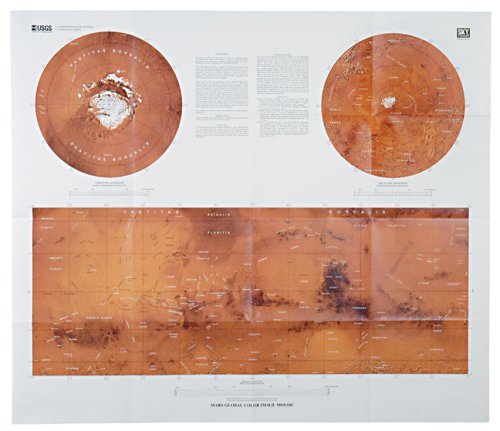 9781931559546: Mars Surface Map