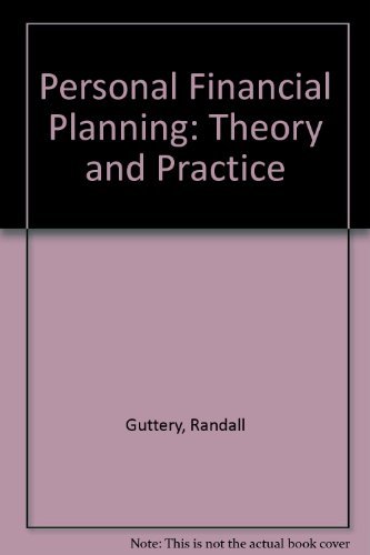 Imagen de archivo de Personal Financial Planning : Theory and Practice a la venta por Better World Books