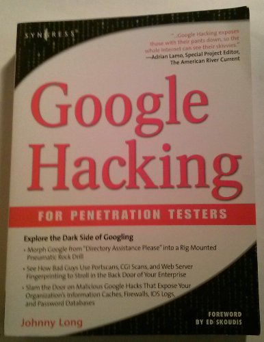 Beispielbild fr Google Hacking for Penetration Testers zum Verkauf von WorldofBooks