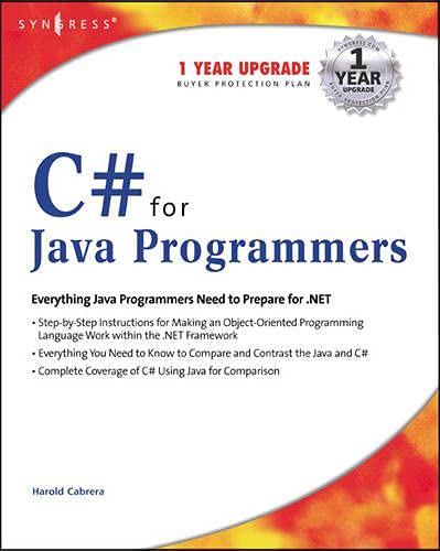C# For Java Programmers (9781931836548) by Cabrera, Harold