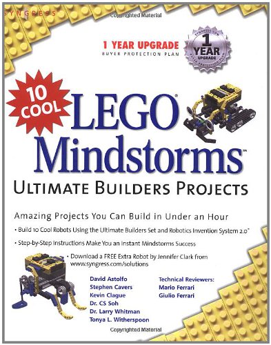 Beispielbild fr 10 Cool Lego Mindstorm Ultimate Builders Projects: Amazing Projects You Can Build in Under an Hour zum Verkauf von Wonder Book