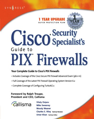 Beispielbild fr Cisco Security Specialist's Guide to Pix Firewall zum Verkauf von Ammareal