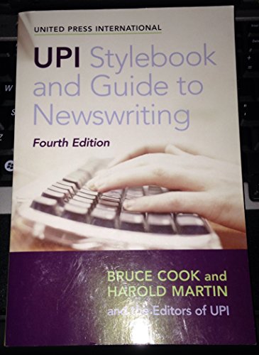 UPI Stylebook & Guide To Newswriting (9781931868587) by UPI
