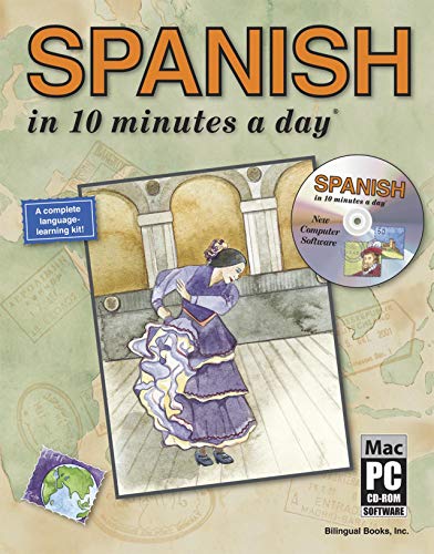 Beispielbild fr Spanish in 10 Minutes a Day" (10 Minutes a Day): Spanish Book+CD-ROM (10 Minutes a Day Series) zum Verkauf von WorldofBooks