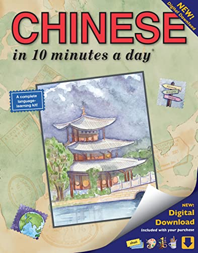 Beispielbild fr CHINESE in 10 minutes a day: Language course for beginning and advanced study. Includes Workbook, Flash Cards, Sticky Labels, Menu Guide, Software . Mandarin. Bilingual Books, Inc. (Publisher) zum Verkauf von Once Upon A Time Books