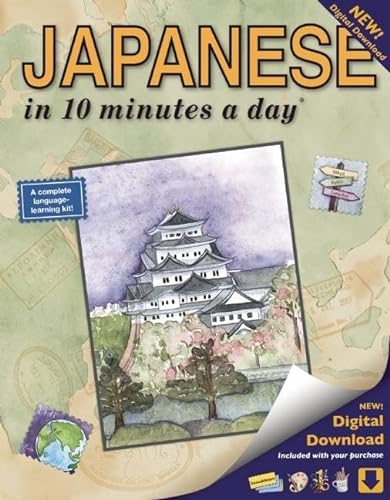 9781931873383: JAPANESE in 10 minutes a day: Language course for beginning and advanced study. Includes Workbook, Flash Cards, Sticky Labels, Menu Guide, Software, ... Grammar. Bilingual Books, Inc. (Publisher)