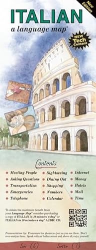 Stock image for ITALIAN a language map: Quick reference phrase guide for beginning and advanced use. Words and phrases in English, Italian, and phonetics for easy . Publisher: Bilingual Books, Inc. for sale by BooksRun