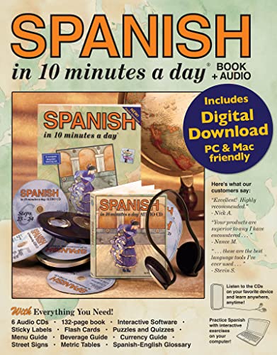 Beispielbild fr SPANISH in 10 Minutes a Day (R) Audio CD zum Verkauf von Monster Bookshop