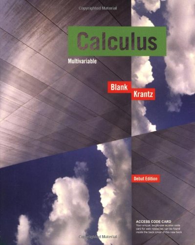 9781931914604: Calculus: Multivariable; Debut Edition