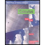 Beispielbild fr Calculus : Multivariable Student Study and Solutions Companion zum Verkauf von Better World Books