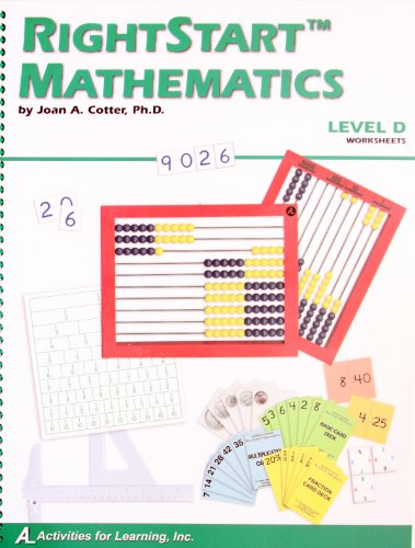 Stock image for RightStart Mathematics Level D Worksheets for sale by SecondSale