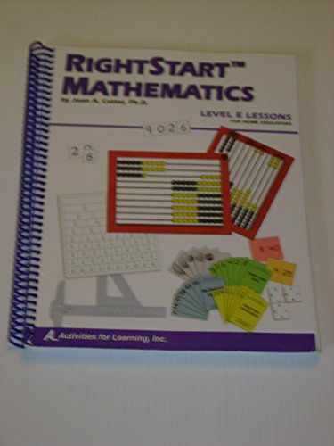 Stock image for Rightstart Mathematics (Level E for Home Educators) for sale by Goodbookscafe