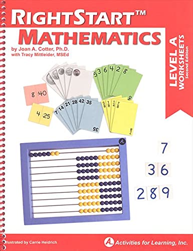 Stock image for Right Start Mathematics - Level A worksheets (2nd Edition) for sale by The Happy Book Stack
