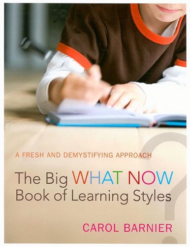 9781932096606: The Big What Now Book of Learning Styles: A Fresh and Demystifying Approach