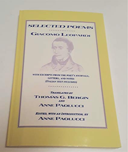 Imagen de archivo de Selected Poems of Giacomo Leopardi a la venta por Better World Books: West