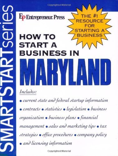 Beispielbild fr How to Start a Business in Maryland (How to Start a Business in Maryland (Etrm)) zum Verkauf von Wonder Book