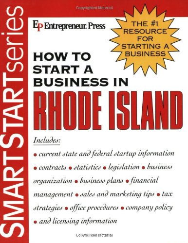How to Start a Business in Rhode Island (9781932156997) by Entrepreneur Press