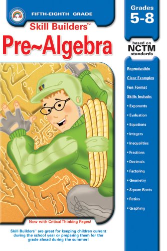 Beispielbild fr Pre-Algebra, Grades 5-8 zum Verkauf von Better World Books