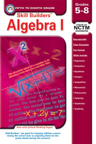 Beispielbild fr Algebra, Grades 5-8 zum Verkauf von Better World Books