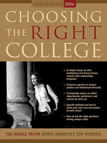 Imagen de archivo de Choosing The Right College 2006 a la venta por Library House Internet Sales