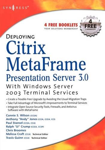 9781932266504: Deploying Citrix MetaFrame Presentation Server 3.0 with Windows Server 2003 Terminal Services