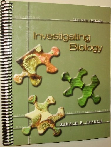 Stock image for Investigating Biology - A Laboratory Resource Manual for sale by Jenson Books Inc