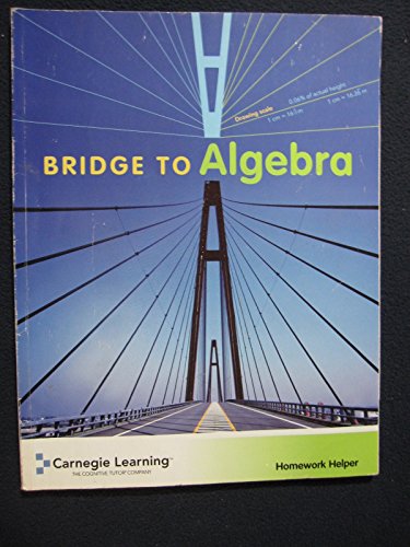 9781932409475: Cognitive Tutor Bridge to Algebra (Homework Helper)