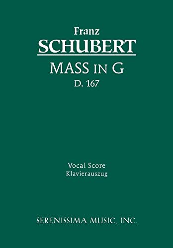 Beispielbild fr Mass In G, D.167 - Vocal Score (Latin Edition) zum Verkauf von GF Books, Inc.