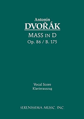 Stock image for Mass in D, Op.86: Vocal score (Latin Edition) for sale by Books Unplugged