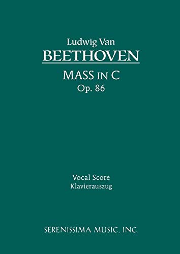 9781932419764: Mass in C, Op.86: Vocal score