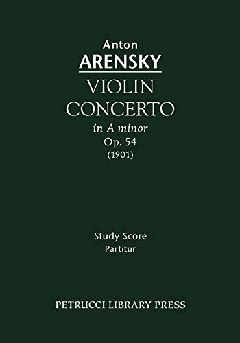 Stock image for Violin Concerto, Op. 54 - Study Score for sale by Lucky's Textbooks