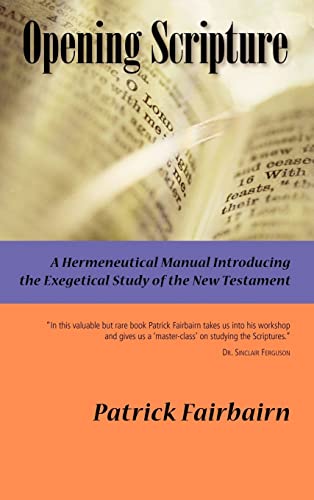 Imagen de archivo de Opening Scripture: A Hermeneutical Manual a la venta por HPB-Red