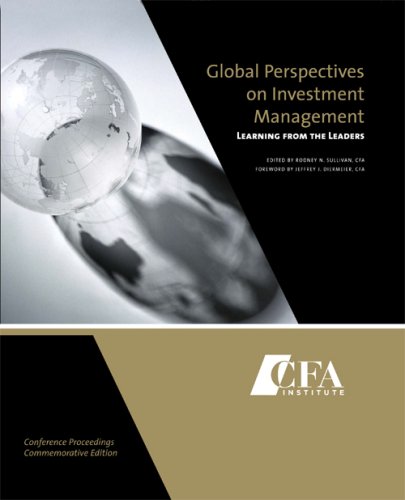 Beispielbild fr Global Perspectives on Investment Management : Learning from the Leaders zum Verkauf von Better World Books