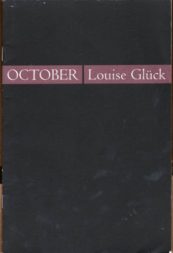 Stock image for October (Quarternote Chapbook Series) for sale by GoldBooks